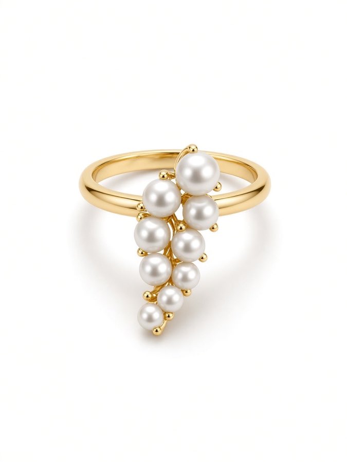 Cascade Pearl Ring