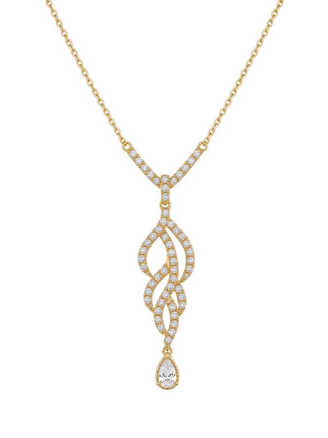 Cascade Y Necklace