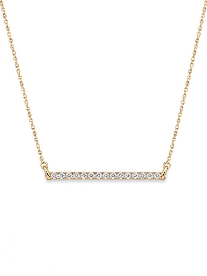 Diamond Bar Necklace