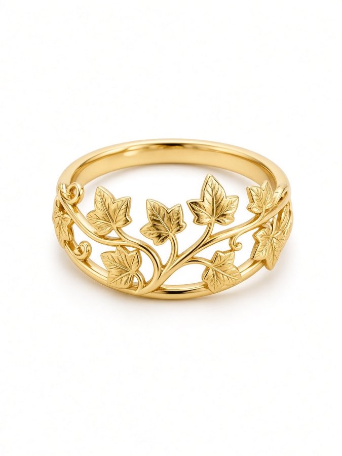 Golden Ivy Ring