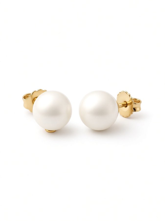 Ivory Sphere Studs