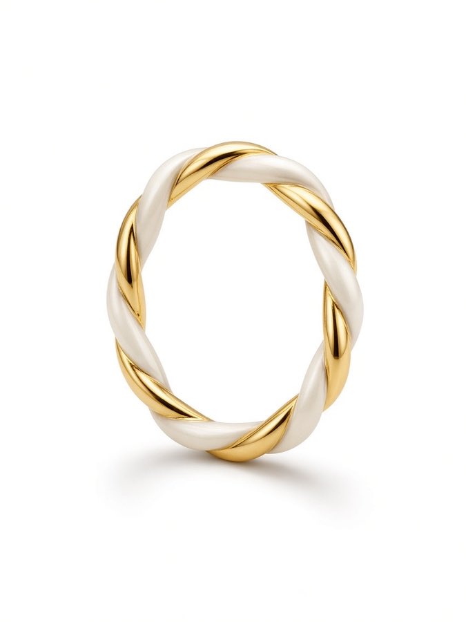 Ivory Twist Ring