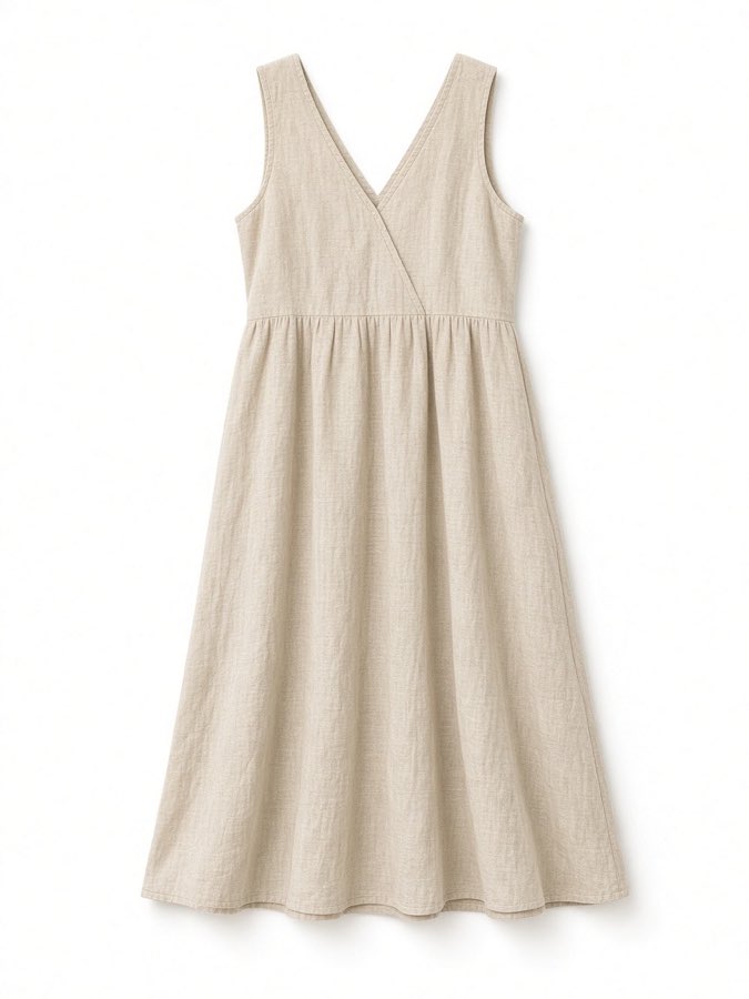 Linen Summer Midi Dress