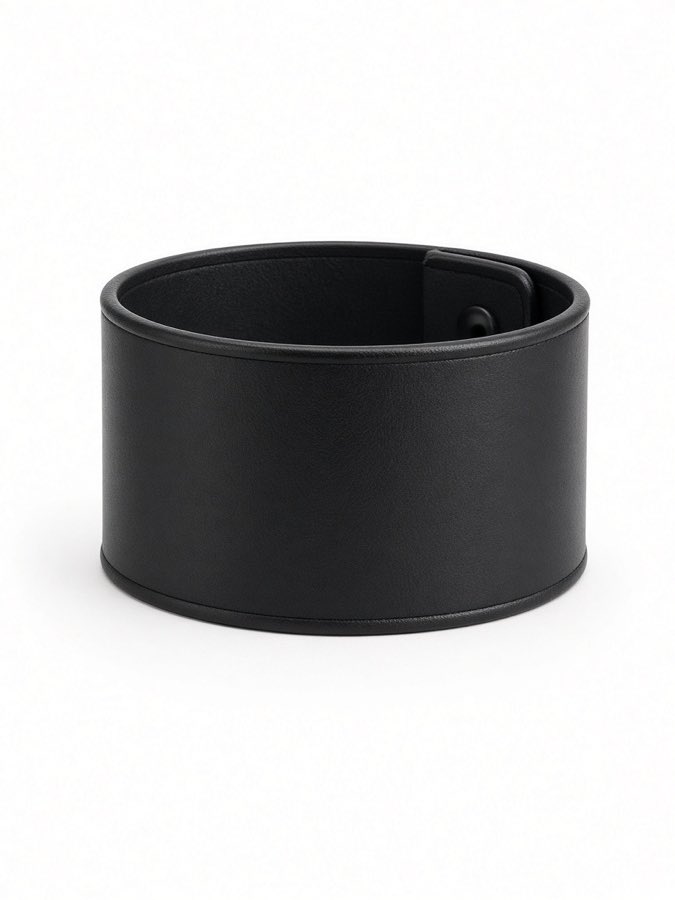 Noir Leather Cuff