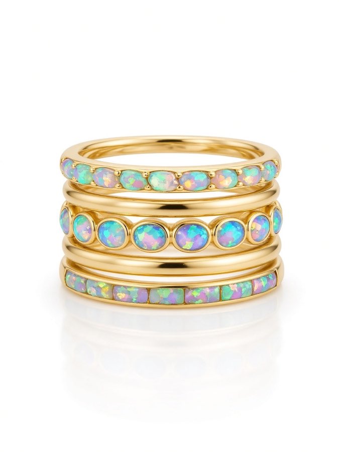 Opaline Stack Ring