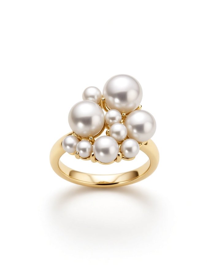 Pearl Cascade Ring