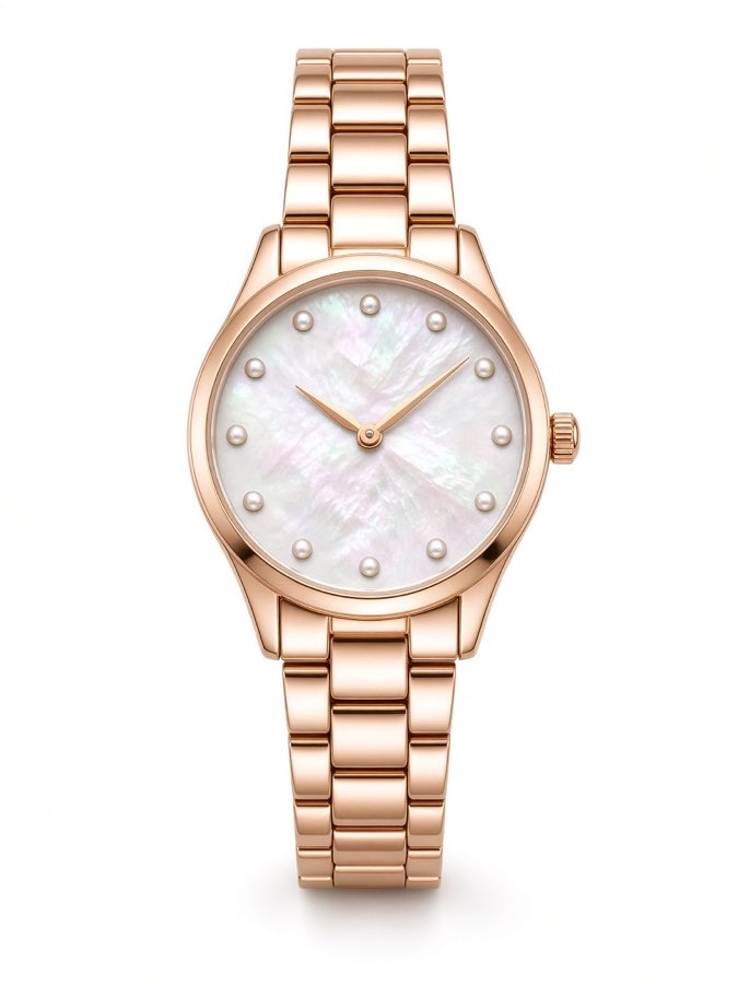 Pearl Dial Ladies Watch