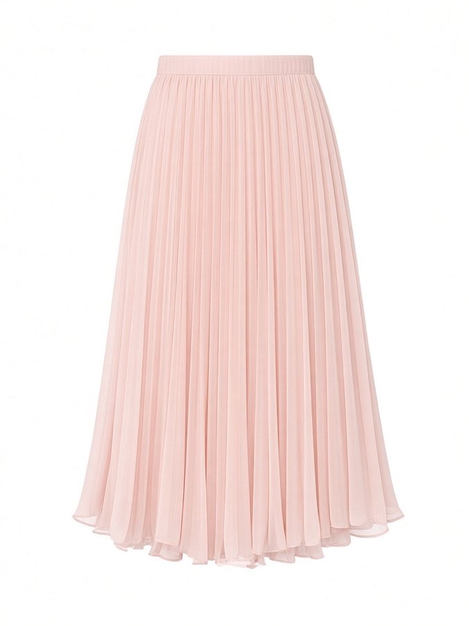 Pleated Chiffon Skirt