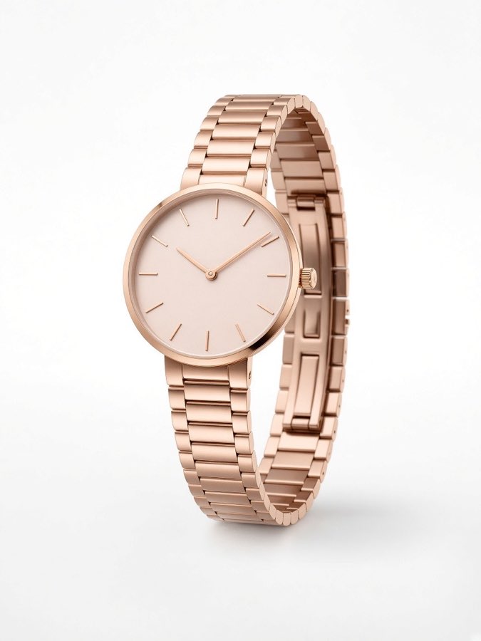Rose Gold Slim Watch