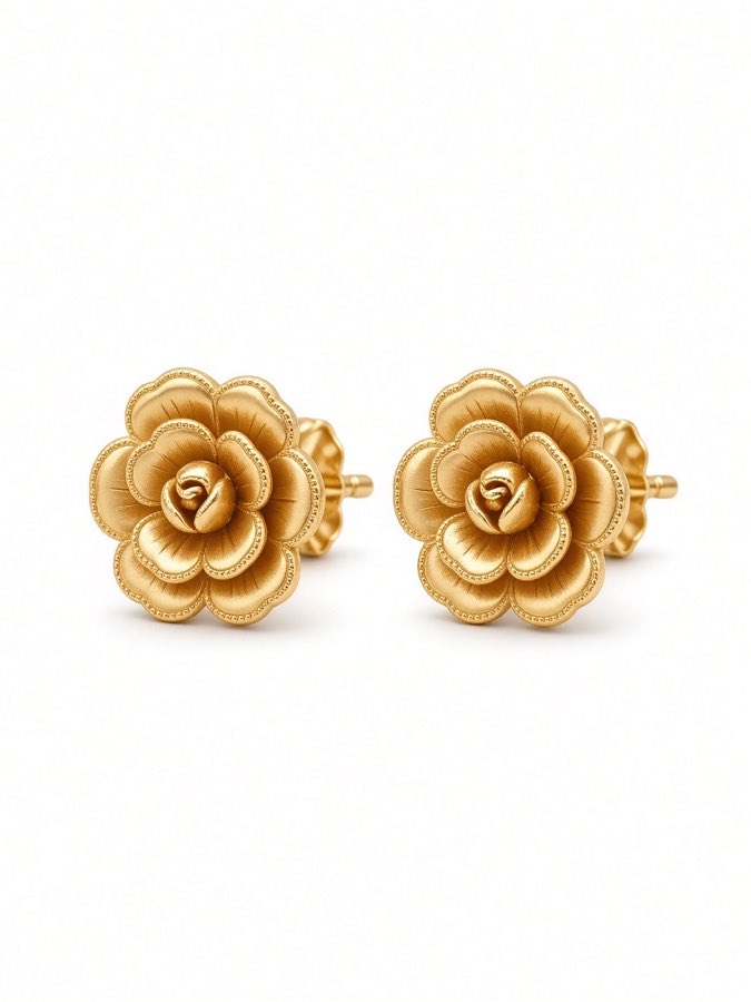 Rose Petal Studs