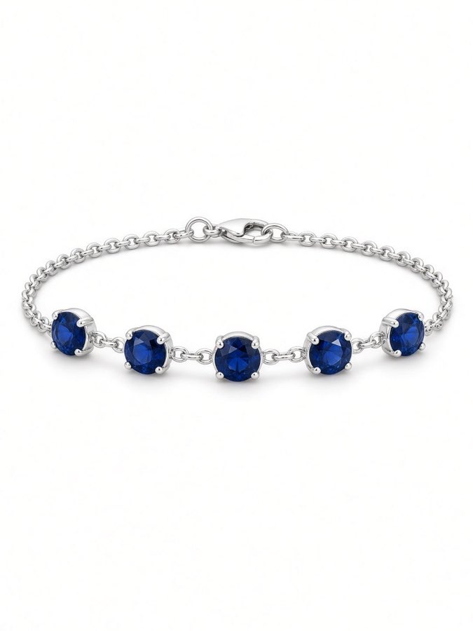 Sapphire Station Bracelet