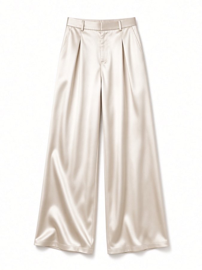 Satin Wide Pants