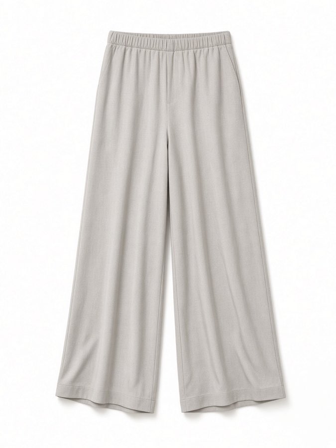 Wide Leg Soft Trousers